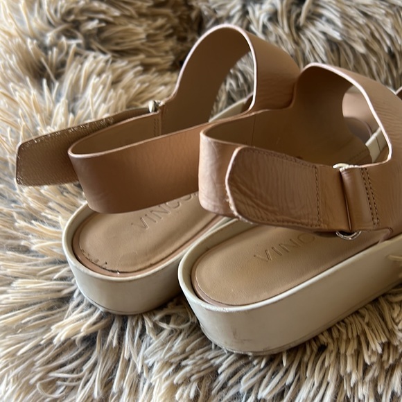 VINCE, Marett Leather Platform Sandal, Nude/Bone - Picture 8 of 9